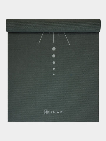 Gaiam Deep Green Vision Yoga Mat 5mm